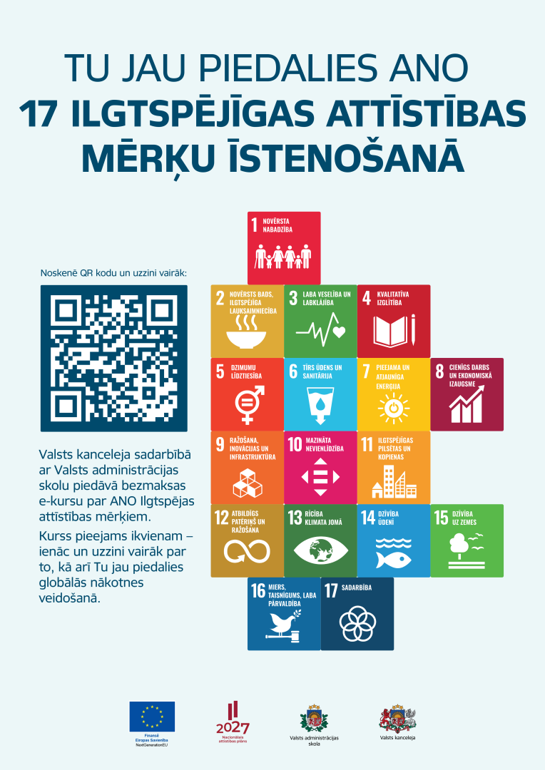 17 ilgtspējīgas attīstības mērķi