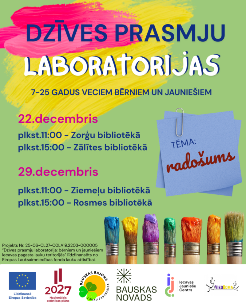 Radošums 22.un 29.decembrī