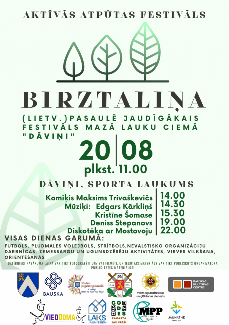 atpūtas festivāls «Birztaliņa» Dāviņos