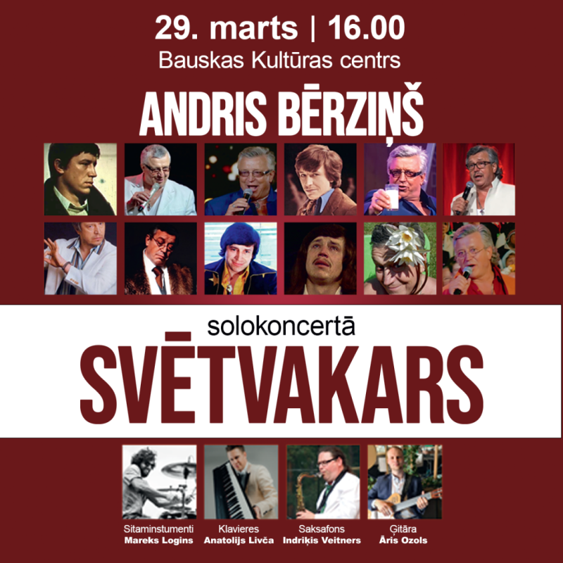 Koncerta "Svētvakars" afiša