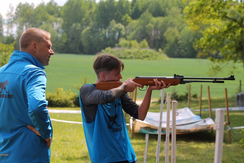 mini biatlons šaušana