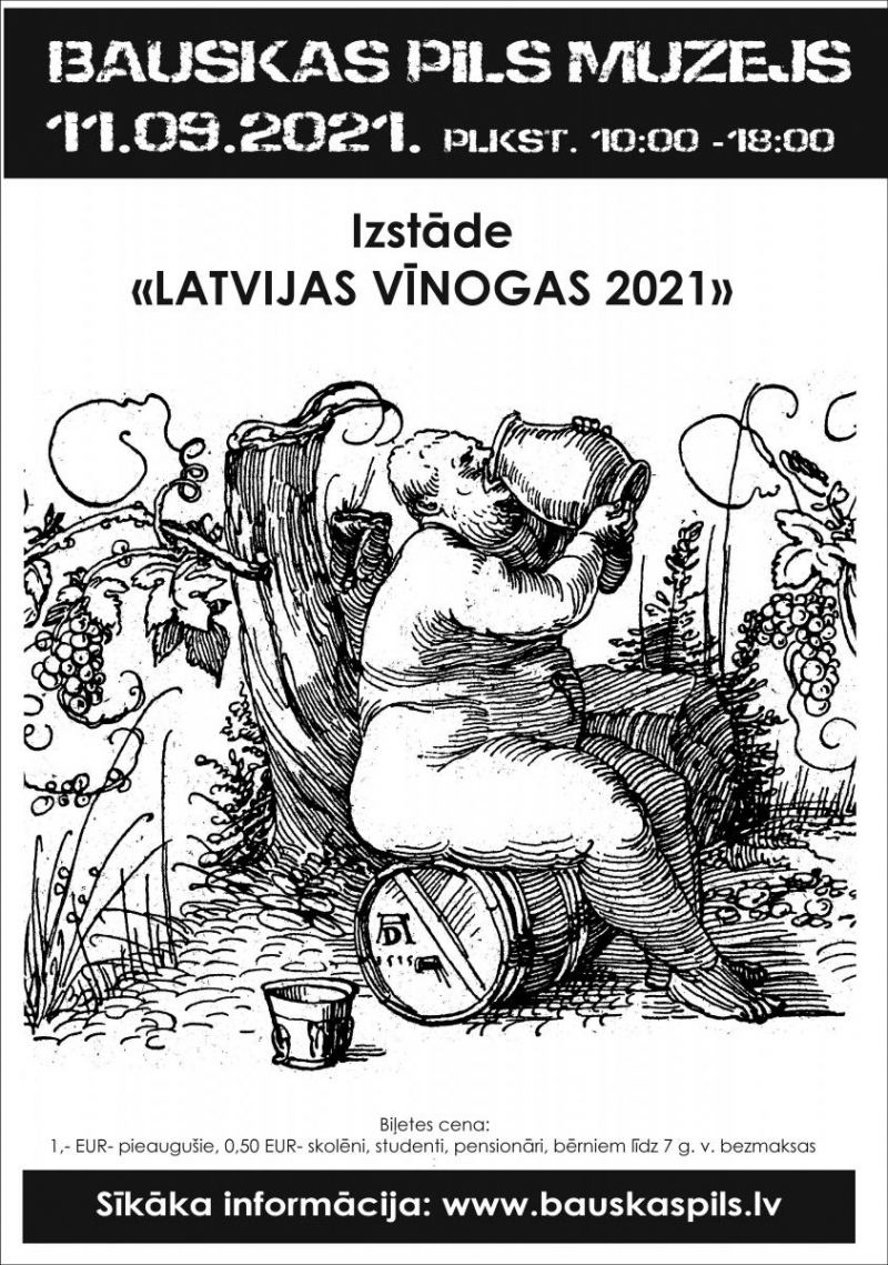Bauskas pilī notiks izstāde «Latvijas vīnogas 2021»