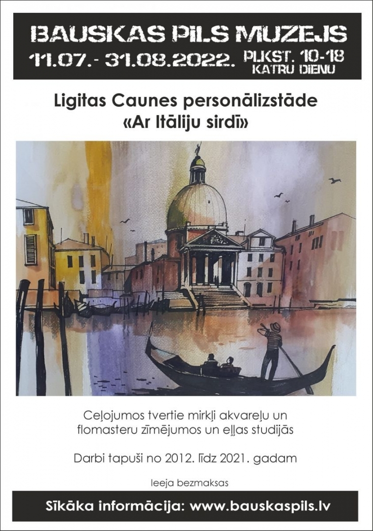 Ligitas Caunes personālizstāde «Ar Itāliju sirdī»