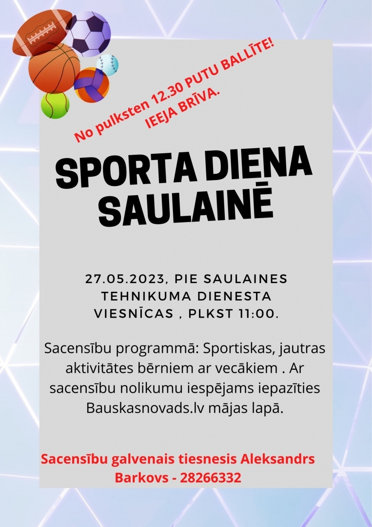 sporta diena Saulainē