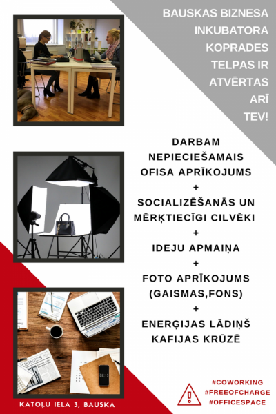 koprades telpas plakāts