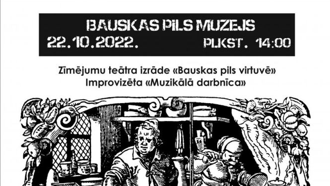Bauskas pilī notiks Zīmējumu teātra izrāde - improvizācija «Muzikālā darbnīca»