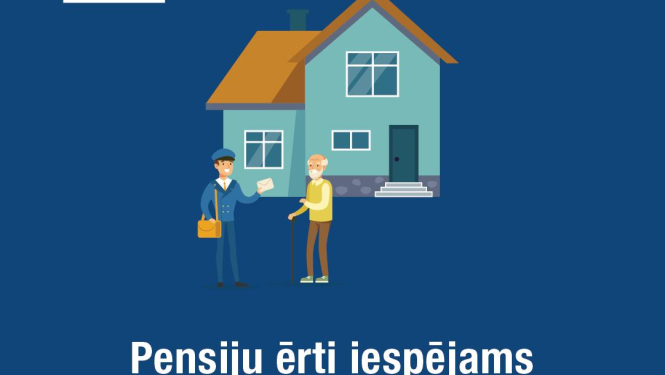 Pensiju iespējams saņemt savā dzīvesvietā, piesakot šo pakalpojumu VSAA