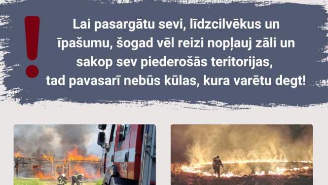 Lai pavasarī nedegtu kūla, rudenī jāsakopj īpašums!