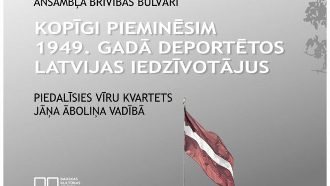 Brīvības bulvārī pieminēs 1949. gada deportāciju upurus