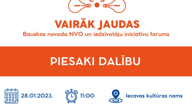 Piesakies sabiedriski aktīvo novadnieku forumam!