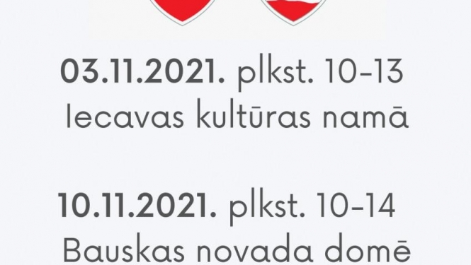 Bauskas novadā asinis varēs nodot 3.,10. un 25.novembrī