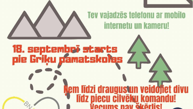 Orientēšanās sacensības Ceraukstes pagastā