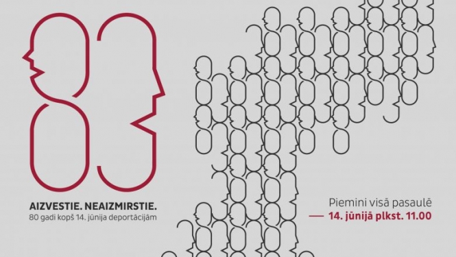 Pieminot Latvijas iedzīvotāju pirmās masu deportācijas 80. gadadienu, vienlaikus visā valstī notiks 1941. gadā izsūtīto iedzīvotāju vārdu lasījumi