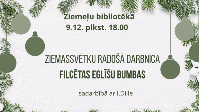 Filcētas eglīšu bumbas