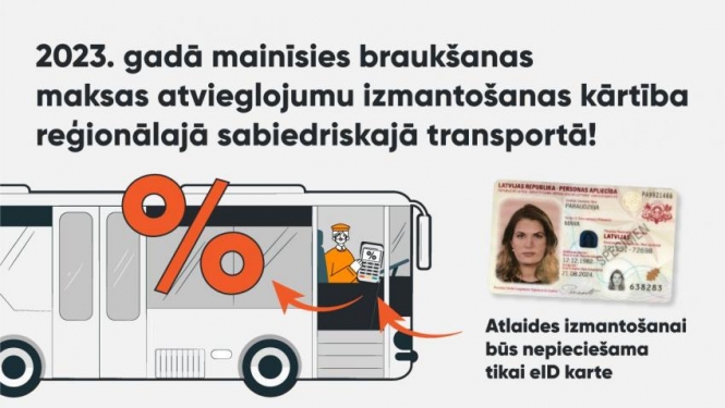 2023. gadā mainīsies braukšanas maksas atvieglojumu izmantošanas kārtība reģionālajā sabiedriskajā transportā