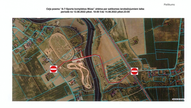 Tilts pār Mūsas upi pie sporta kompleksa, Gailīšu pagastā, ir jāslēdz satiksmei