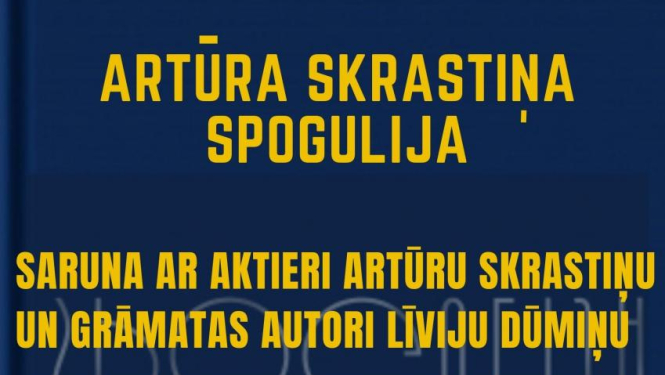 Saruna ar aktieri Artūru Skrastiņu un grāmatas autori Līviju Dūmiņu