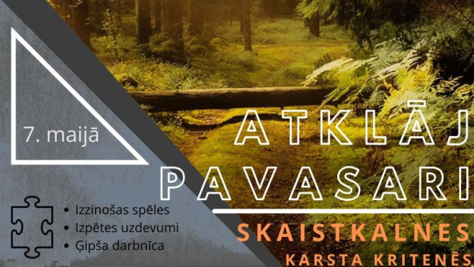 Tiek organizēts pavasara pārgājiens uz Skaistkalnes karsta kritenēm