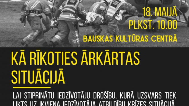 Ikviens aicināts uz semināru "Kā rīkoties krīzes situācijā"