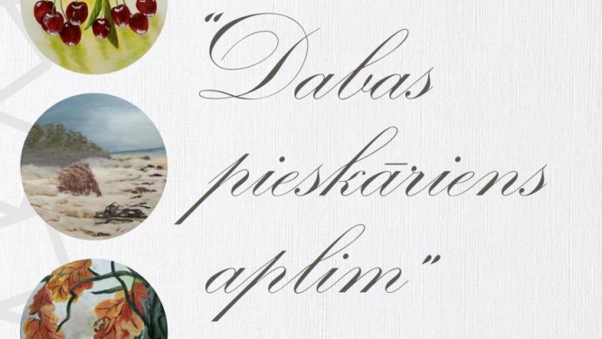 Bauskas Kultūras centra foajē izvietota Daces Okolovskas gleznu izstāde