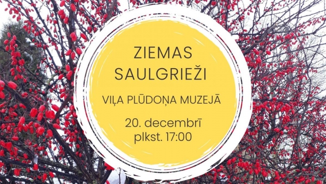 Viļa Plūdoņa muzejā "Lejeniekos" 20.decembrī Ziemas saulgriežu pasākums