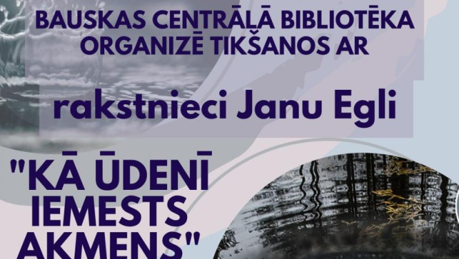 Aicina uz tiešsaistes tikšanos ar rakstnieci Janu Egli