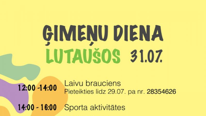Ģimeņu diena "Lutaušos" Vecumniekos