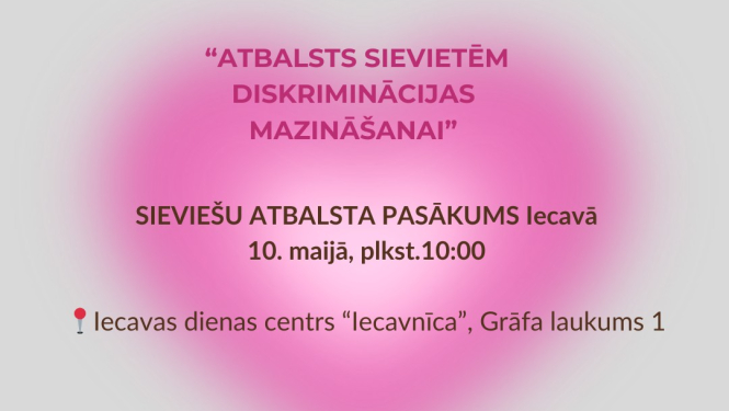 Sieviešu atbalsta pasākums 10-05