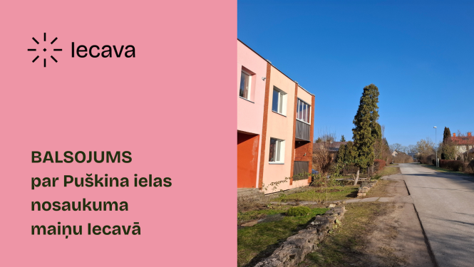 Balsojums par Puškina ielas nosaukuma maiņu Iecavā