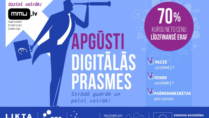 MMU afiša apgūsti digitālās prasmes