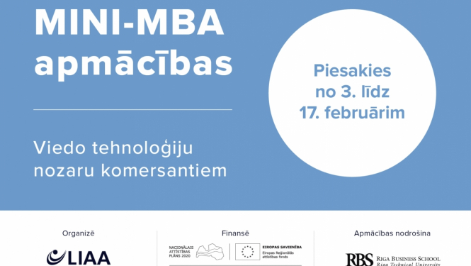 LIAA: Uzņēmēji var pieteikt darbiniekus apmācībām Mini MBA programmā