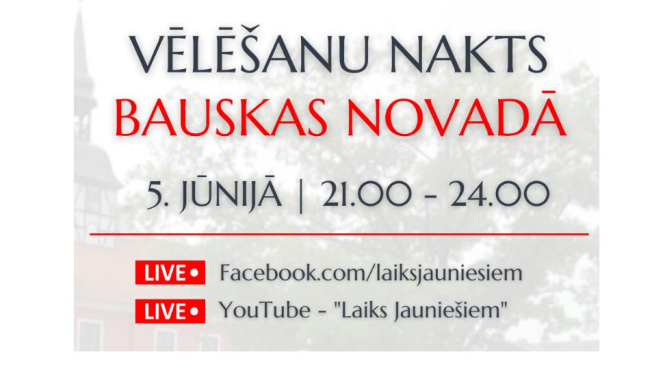 Biedrība „Laiks jauniešiem" piedāvā raidījumu „Vēlēšanu nakts - Bauskas novadā"