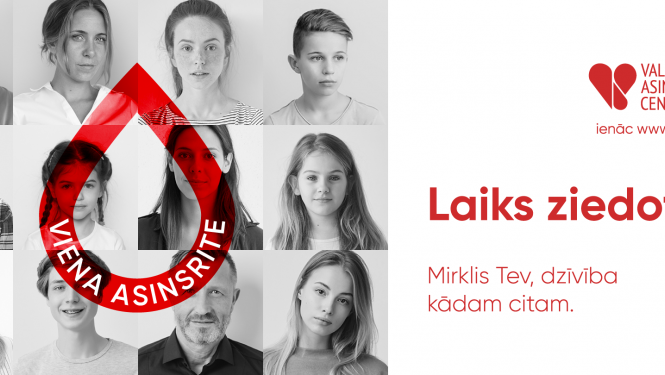 Laiks ziedot!