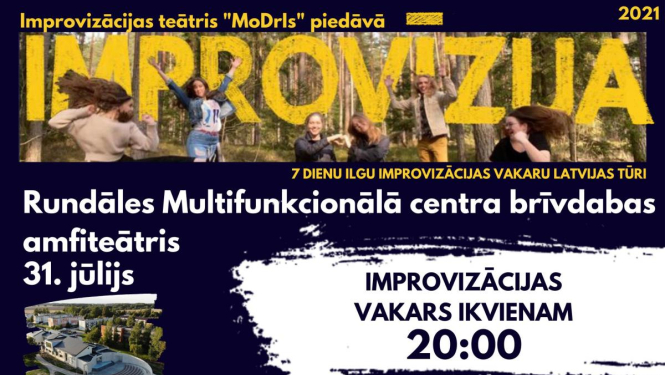 Improvizācijas teātris „MoDrls" piedāvā improvizācijas vakara izrādi