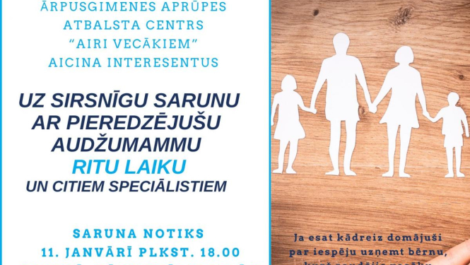 Tikšanās ar pieredzējušu audžumammu Ritu Laiku