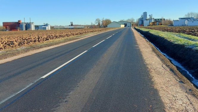 Uzņēmēji atzinīgi novērtē atjaunoto ceļa posmu Gailīšu pagastā