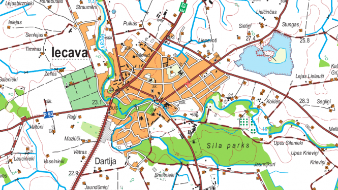 Iecavas karte