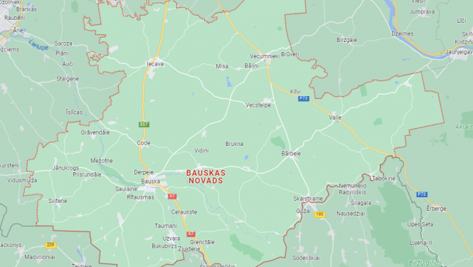 Karte Bauskas novads