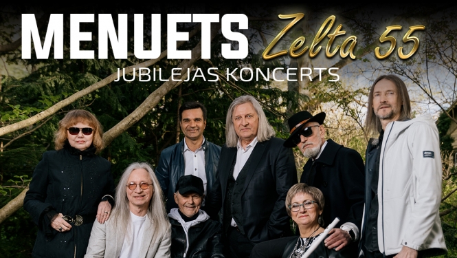 Grupas “Menuets” 55 gadu jubilejas koncerts 2024. gada 28. aprīlī plkst. 16:00 Bauskas Kultūras centrā