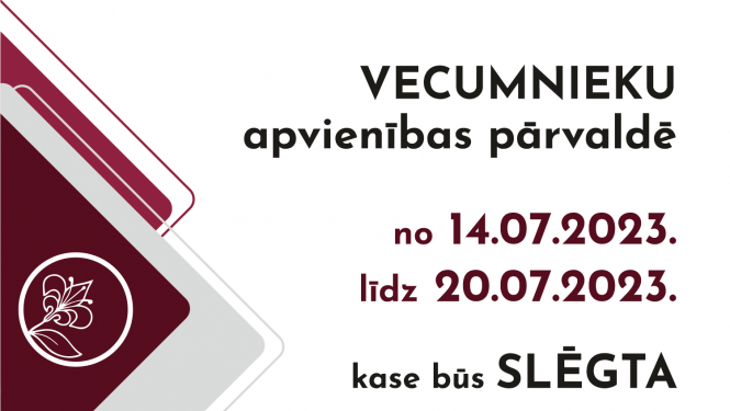 VAP kase slēgta