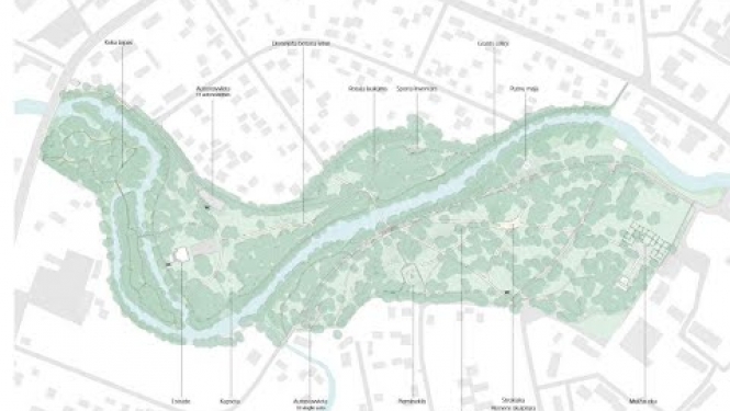 Iecavas parka attīstības koncepcijas prezentācija publiskās apspriešanas sapulcē