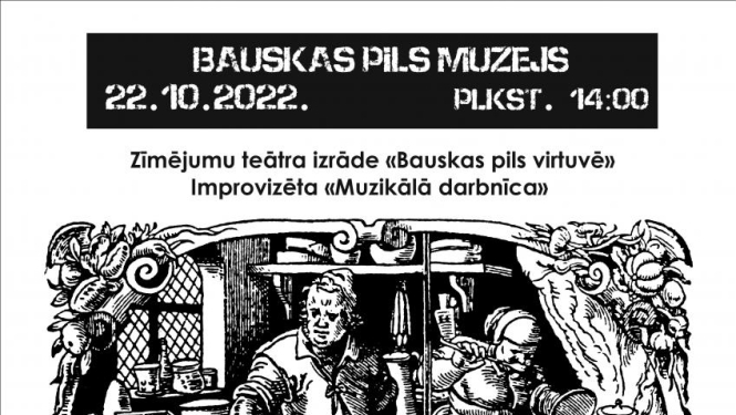 Bauskas pilī notiks Zīmējumu teātra izrāde - improvizācija «Muzikālā darbnīca»
