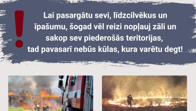 Lai pavasarī nedegtu kūla, rudenī jāsakopj īpašums!