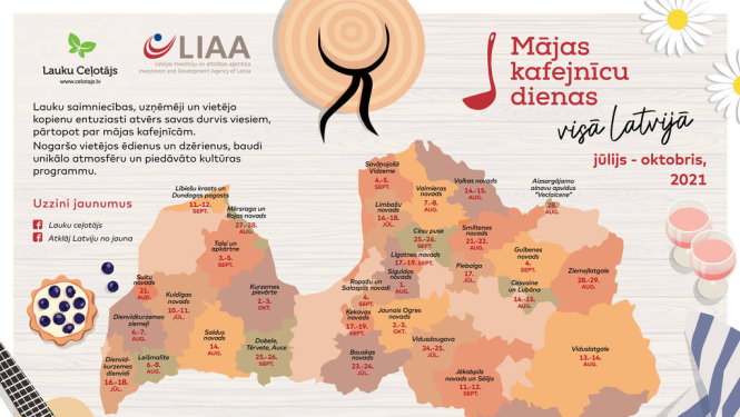 Bauskas novadā norisināsies «Mājas kafejnīcu dienas»