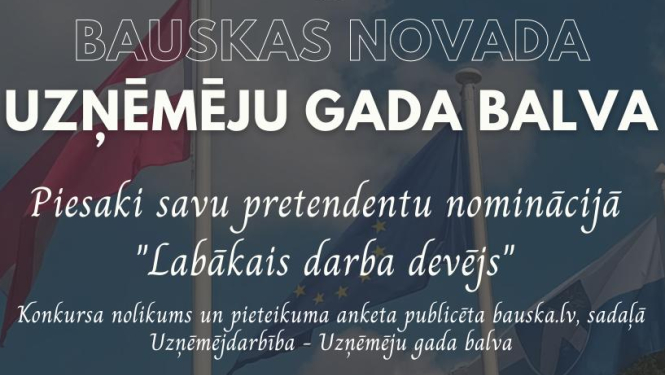Aicinām iedzīvotājus izvirzīt pretendentus nominācijai «Labākais darba devējs»