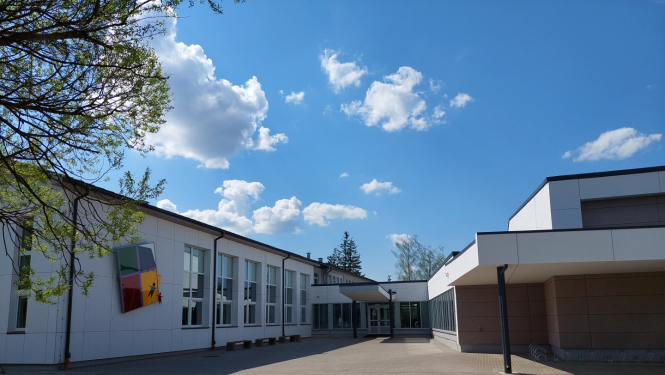 Iecavas vidusskolas ieeja