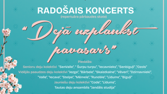 Dejā uzplaukst pavasaris