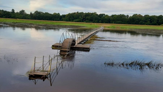 Mežotnes tiltiņš nav izmantojams