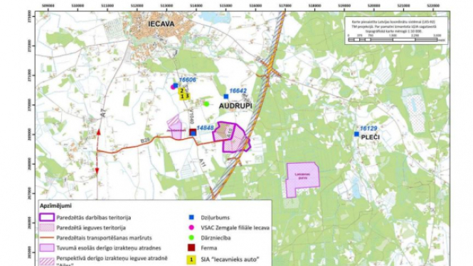 Par dolomīta ieguvi derīgo izrakteņu atradnē “Purmales”