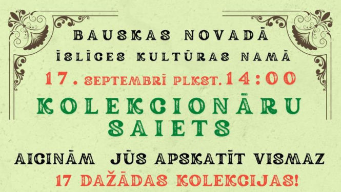 Kolekcionāru saiets Īslīces kultūras namā